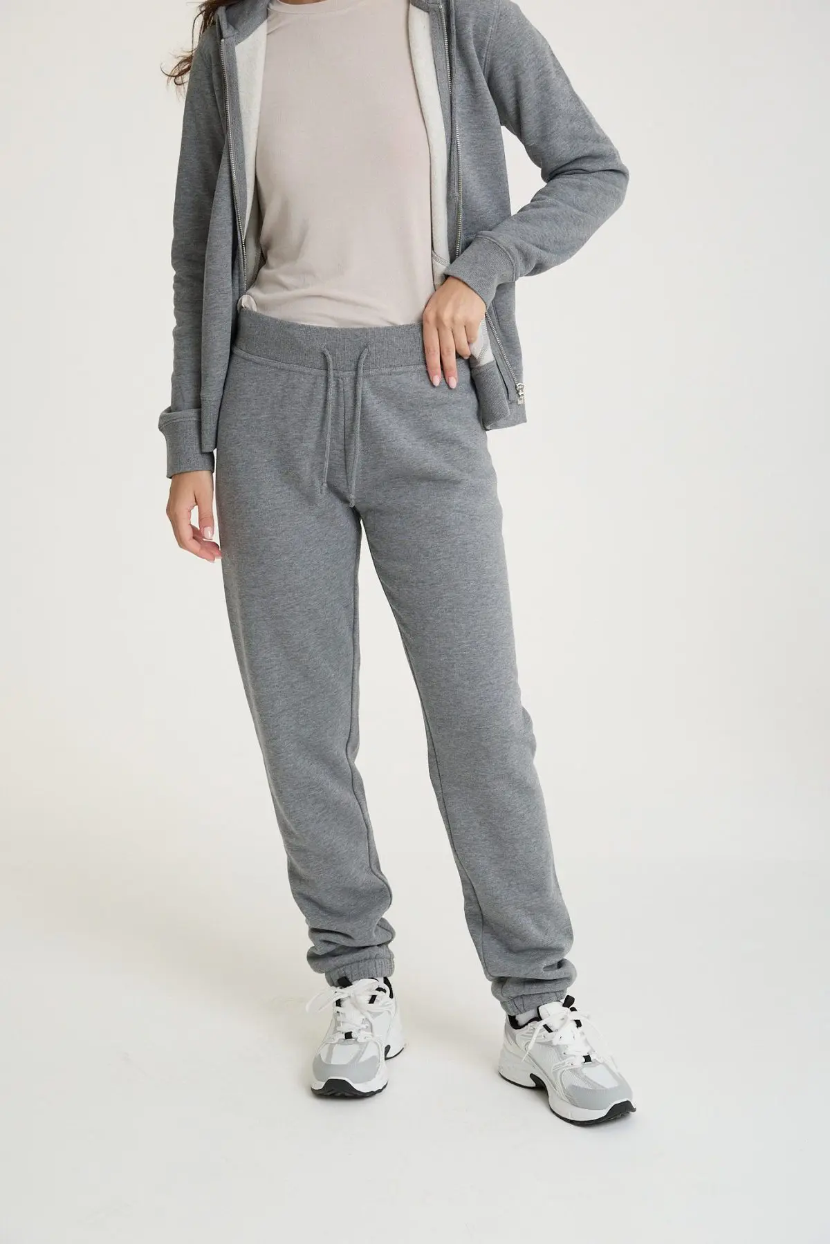 ⁦מכנס פוטר מלאנז' בייסיק⁩ – תמונה ⁦2⁩