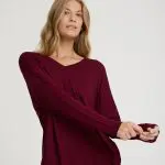 V טוניקה צווארון