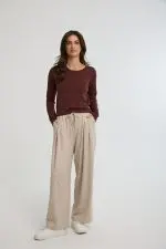 סריג צווארון עגול בייסיק