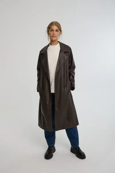 מעיל דמוי עור