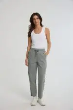 ⁦מכנס ארוג עם גומי⁩ – תמונה ⁦5⁩