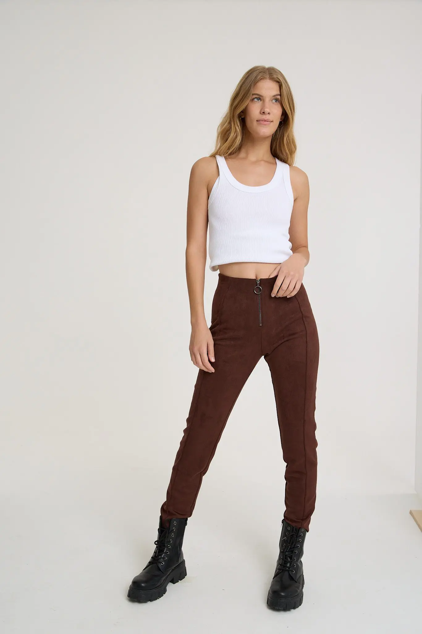 מכנס סרוג זמש מכנס סרוג זמש