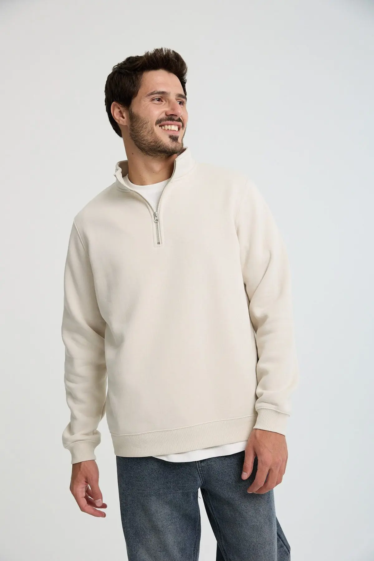 ⁦טופ פוטר עם חצי רוכסן⁩ – תמונה ⁦2⁩