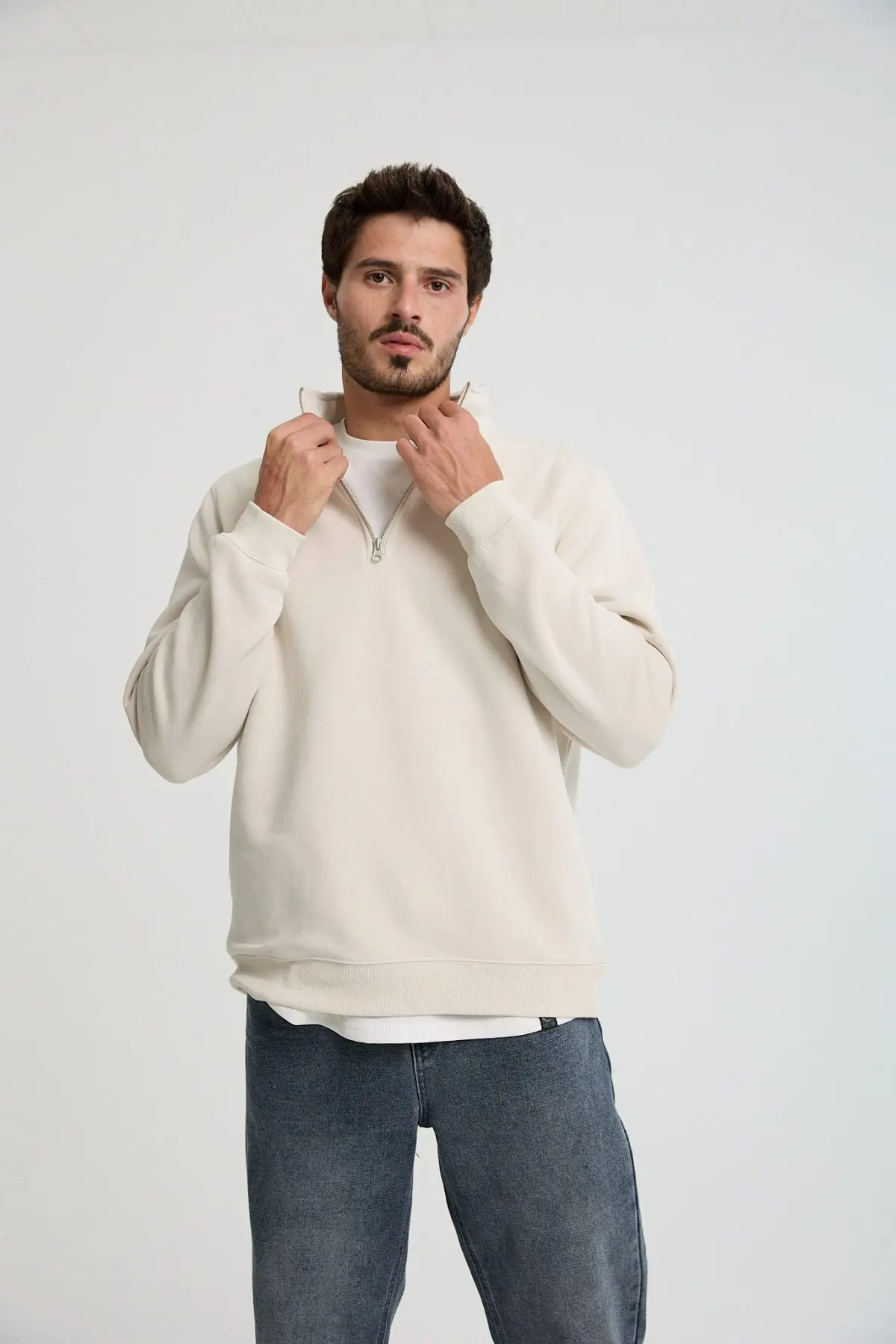 ⁦טופ פוטר עם חצי רוכסן⁩ – תמונה ⁦3⁩