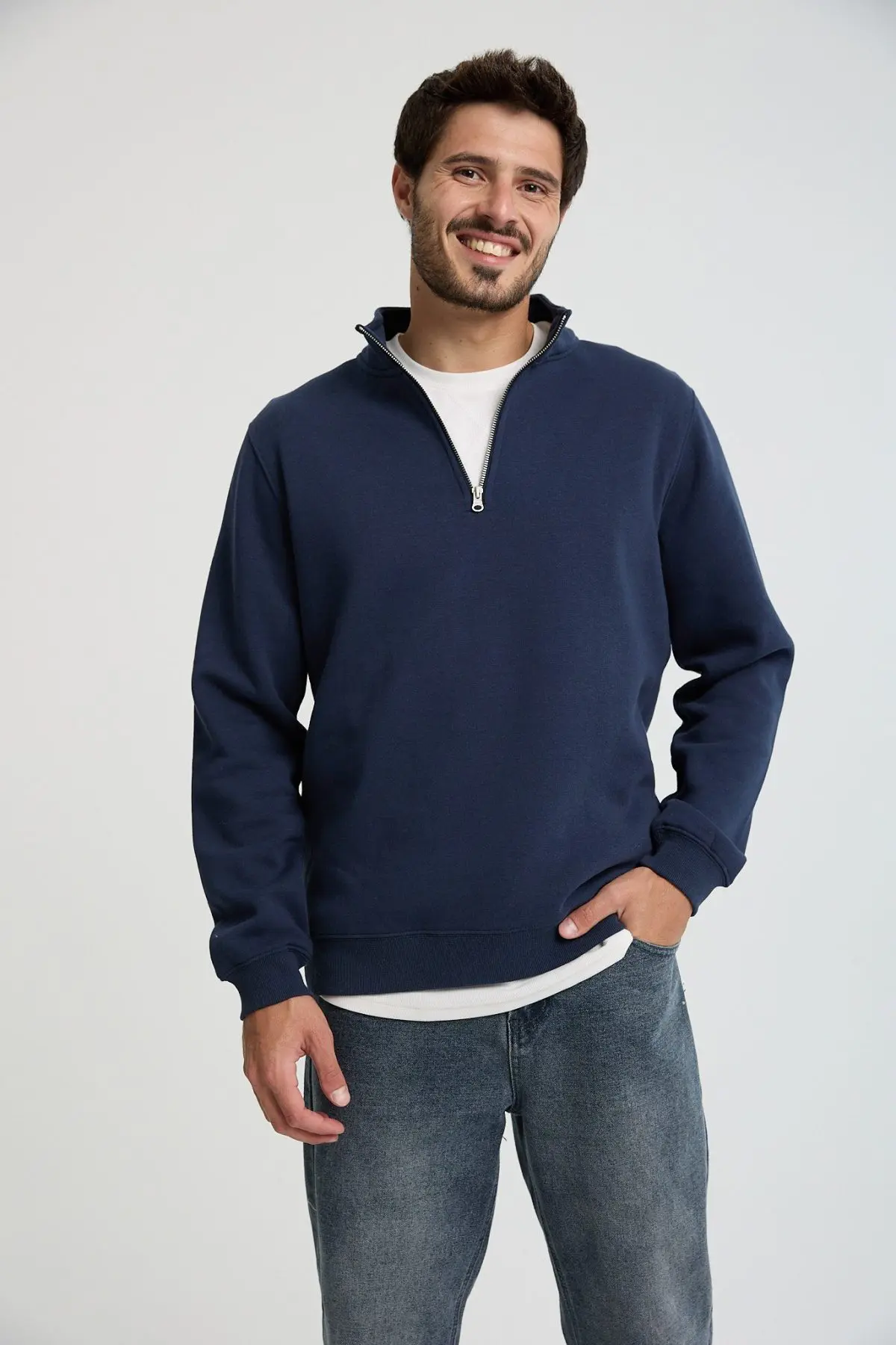 ⁦טופ פוטר עם חצי רוכסן⁩ – תמונה ⁦4⁩