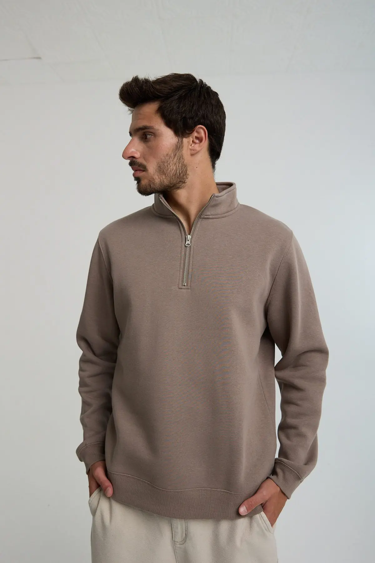 ⁦טופ פוטר עם חצי רוכסן⁩ – תמונה ⁦7⁩