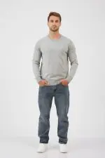 ⁦סריג צווארון עגול⁩ – תמונה ⁦2⁩