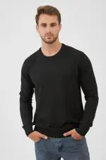 ⁦סריג צווארון עגול⁩ – תמונה ⁦3⁩