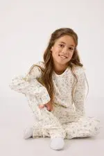 פיג'מה מודפסת בנות