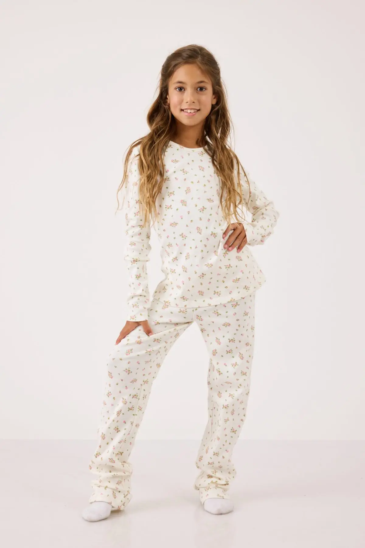 ⁦פיג'מה מודפסת בנות⁩ – תמונה ⁦2⁩