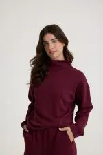 ⁦צווארון Oversize טופ⁩ – תמונה ⁦2⁩