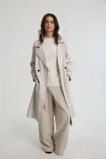 ⁦מעיל דמוי עור⁩ – תמונה ⁦6⁩