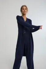 ⁦קרדיגן ארוך סריג - חלק מסט⁩ – תמונה ⁦2⁩