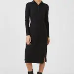 שמלת מקסי עם צווארון