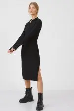 ⁦שמלת מקסי עם צווארון⁩ – תמונה ⁦2⁩