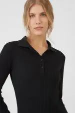 ⁦שמלת מקסי עם צווארון⁩ – תמונה ⁦3⁩