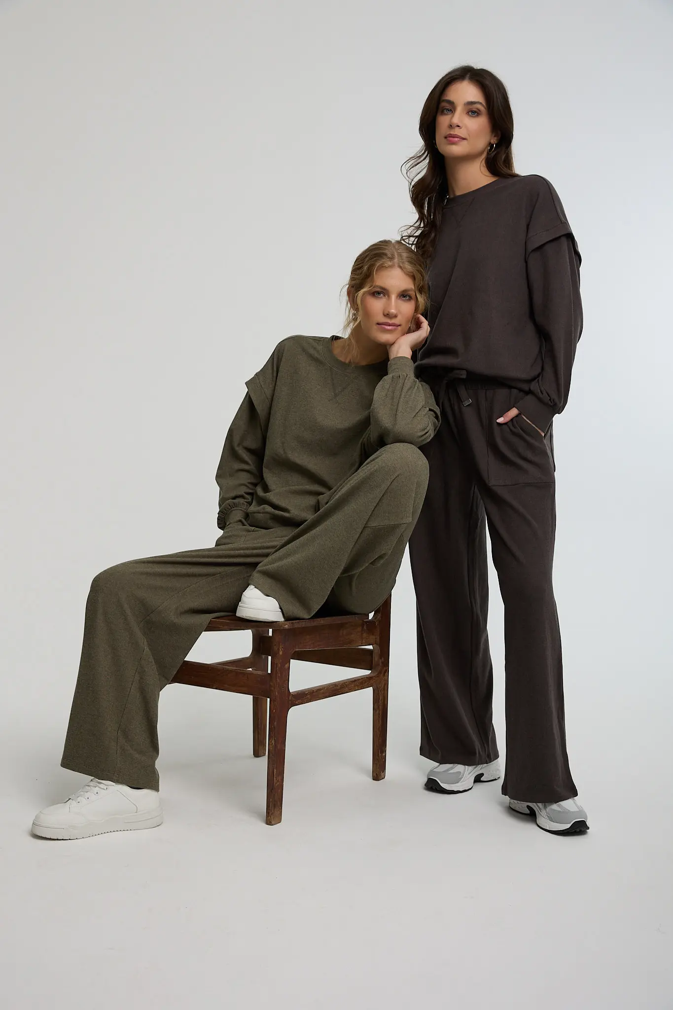 מכנס סרוג גומי עבה - חלק מסט מכנס סרוג גומי עבה - חלק מסט