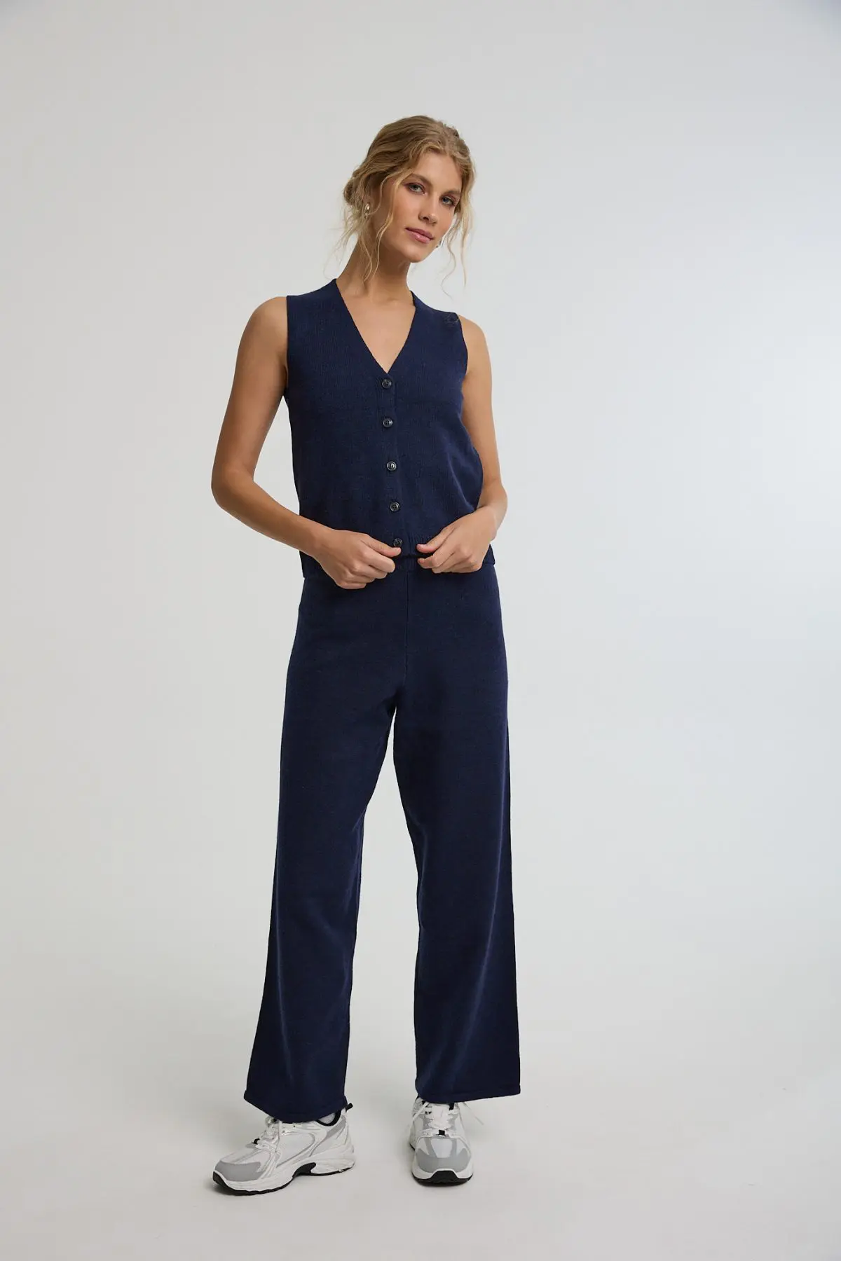 ⁦מכנס סריג- חלק מסט⁩ – תמונה ⁦4⁩