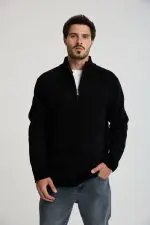 ⁦סריג עם חצי רוכסן⁩ – תמונה ⁦5⁩