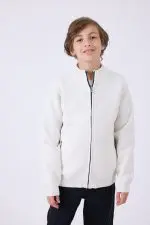 ג'קט סריג עם רוכסן