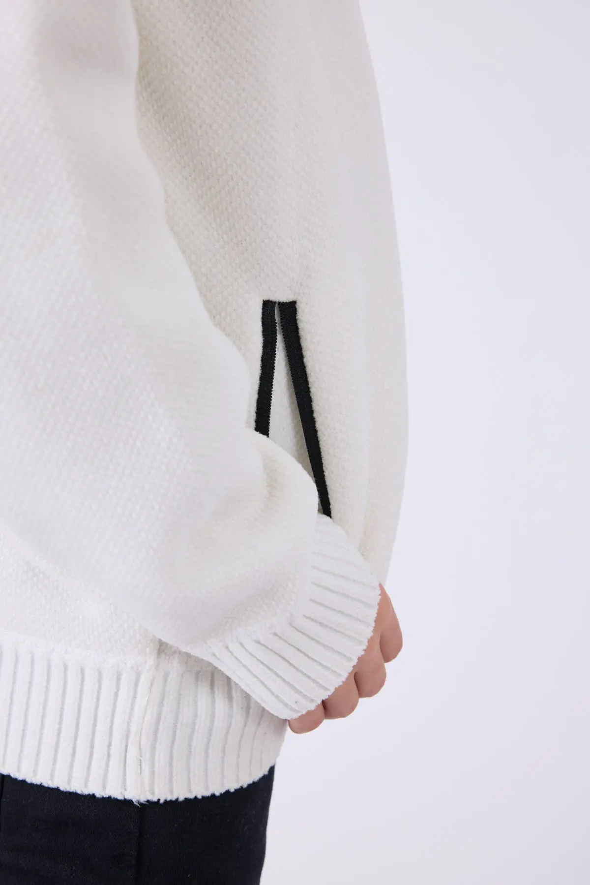 ⁦ג'קט סריג עם רוכסן⁩ – תמונה ⁦3⁩