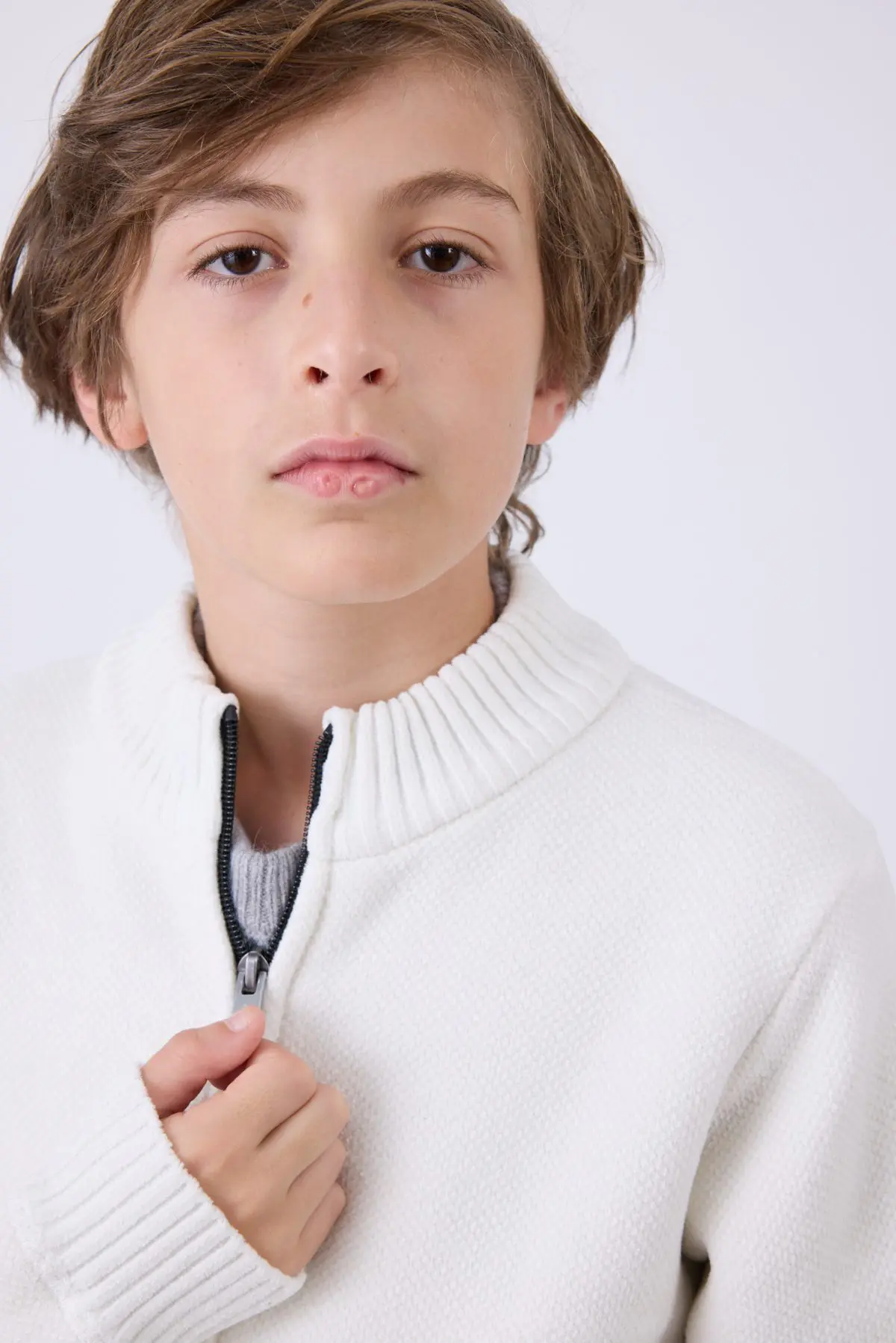 ⁦ג'קט סריג עם רוכסן⁩ – תמונה ⁦4⁩