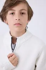 ⁦ג'קט סריג עם רוכסן⁩ – תמונה ⁦4⁩