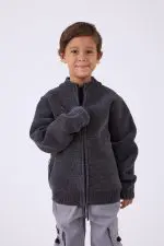 ⁦ג'קט סריג עם רוכסן⁩ – תמונה ⁦5⁩