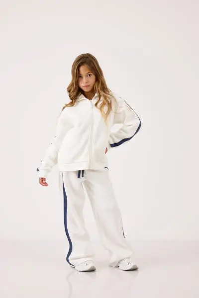 מכנס פוטר רחב - חלק מסט