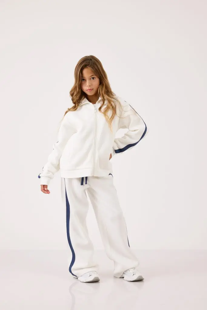 מכנס פוטר רחב - חלק מסט