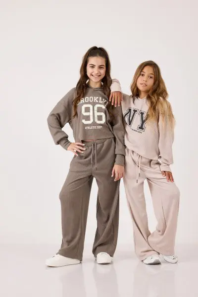 מכנס וופל - חלק מסט