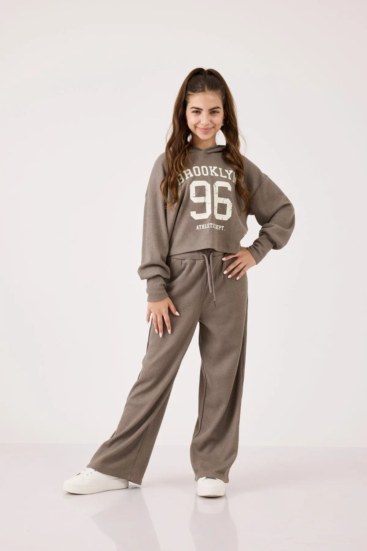 ⁦מכנס וופל - חלק מסט⁩ – תמונה ⁦2⁩