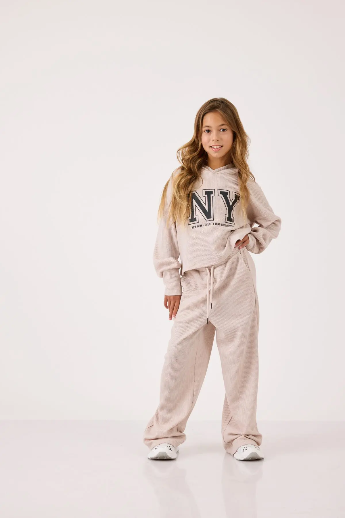 ⁦מכנס וופל - חלק מסט⁩ – תמונה ⁦5⁩