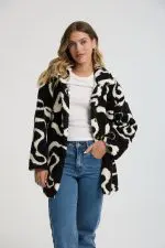 ⁦ג'קט אפרוח מודפס⁩ – תמונה ⁦6⁩