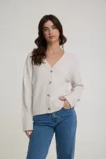 קרדיגן סריג כפתורים