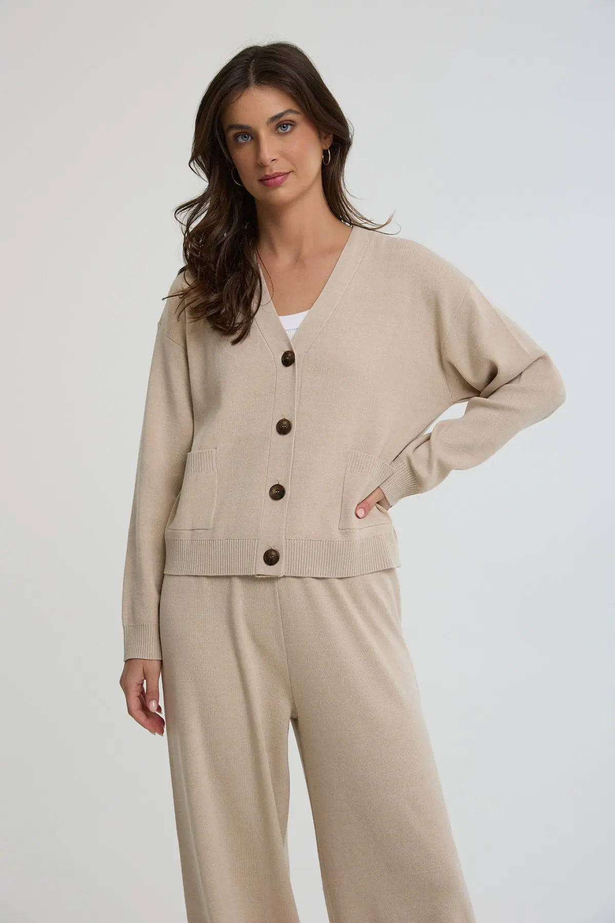 ⁦קרדיגן חלק מסט⁩ – תמונה ⁦3⁩