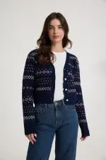 ⁦קרדיגן סריג עבה⁩ – תמונה ⁦2⁩