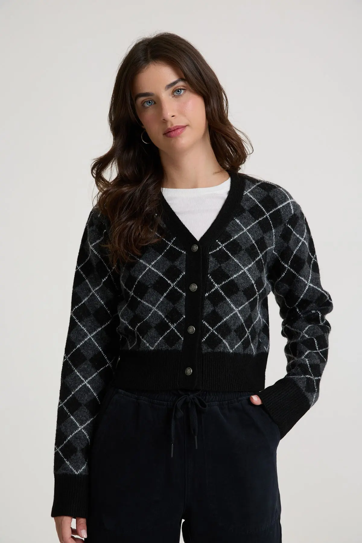 ⁦קרדיגן סריג עבה⁩ – תמונה ⁦4⁩