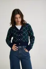 ⁦קרדיגן סריג עבה⁩ – תמונה ⁦5⁩