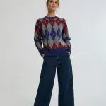 סריג מודפס עבה