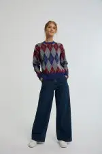 סריג מודפס עבה