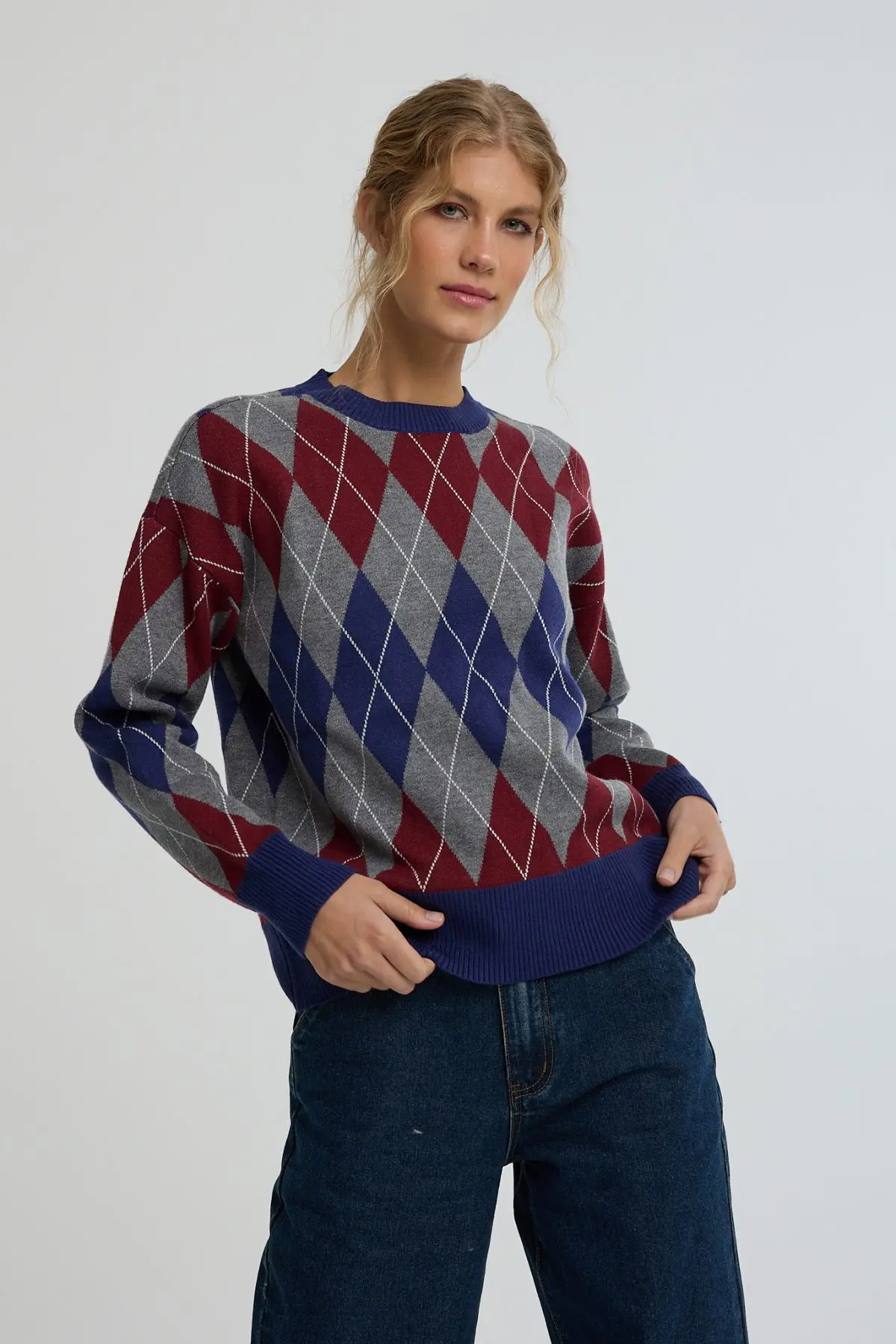 ⁦סריג מודפס עבה⁩ – תמונה ⁦2⁩