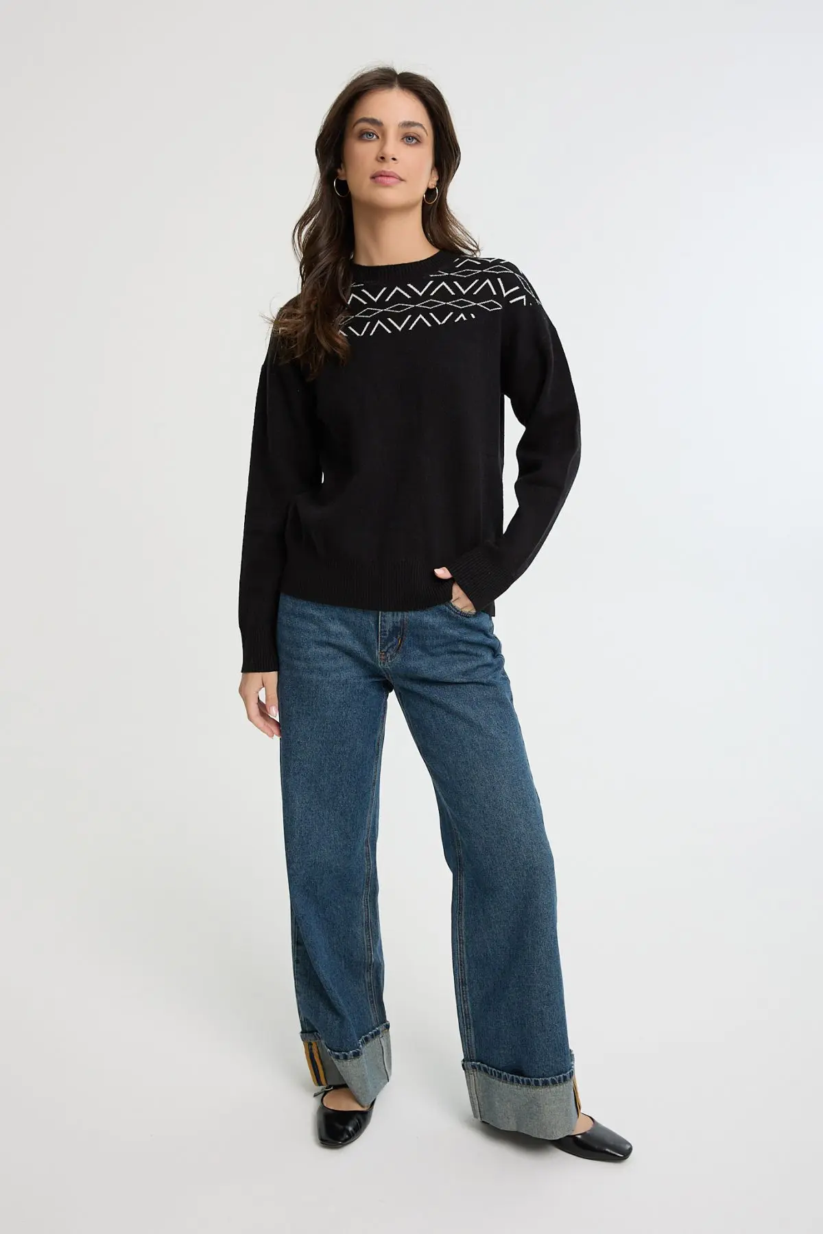 ⁦סריג מודפס עבה⁩ – תמונה ⁦4⁩