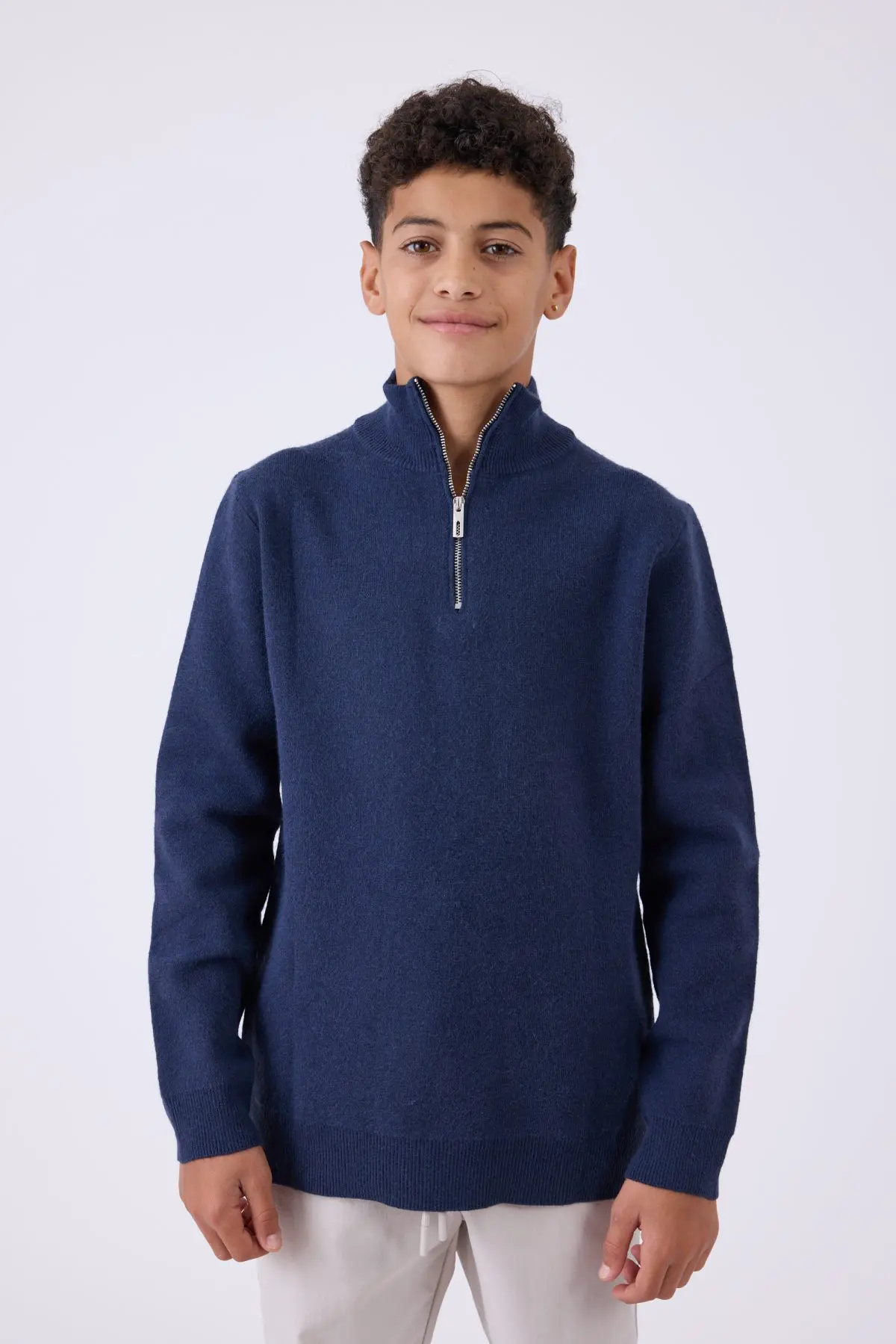 ⁦סריג עם חצי רוכסן⁩ – תמונה ⁦2⁩