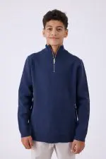 ⁦סריג עם חצי רוכסן⁩ – תמונה ⁦2⁩