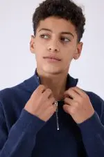 ⁦סריג עם חצי רוכסן⁩ – תמונה ⁦3⁩