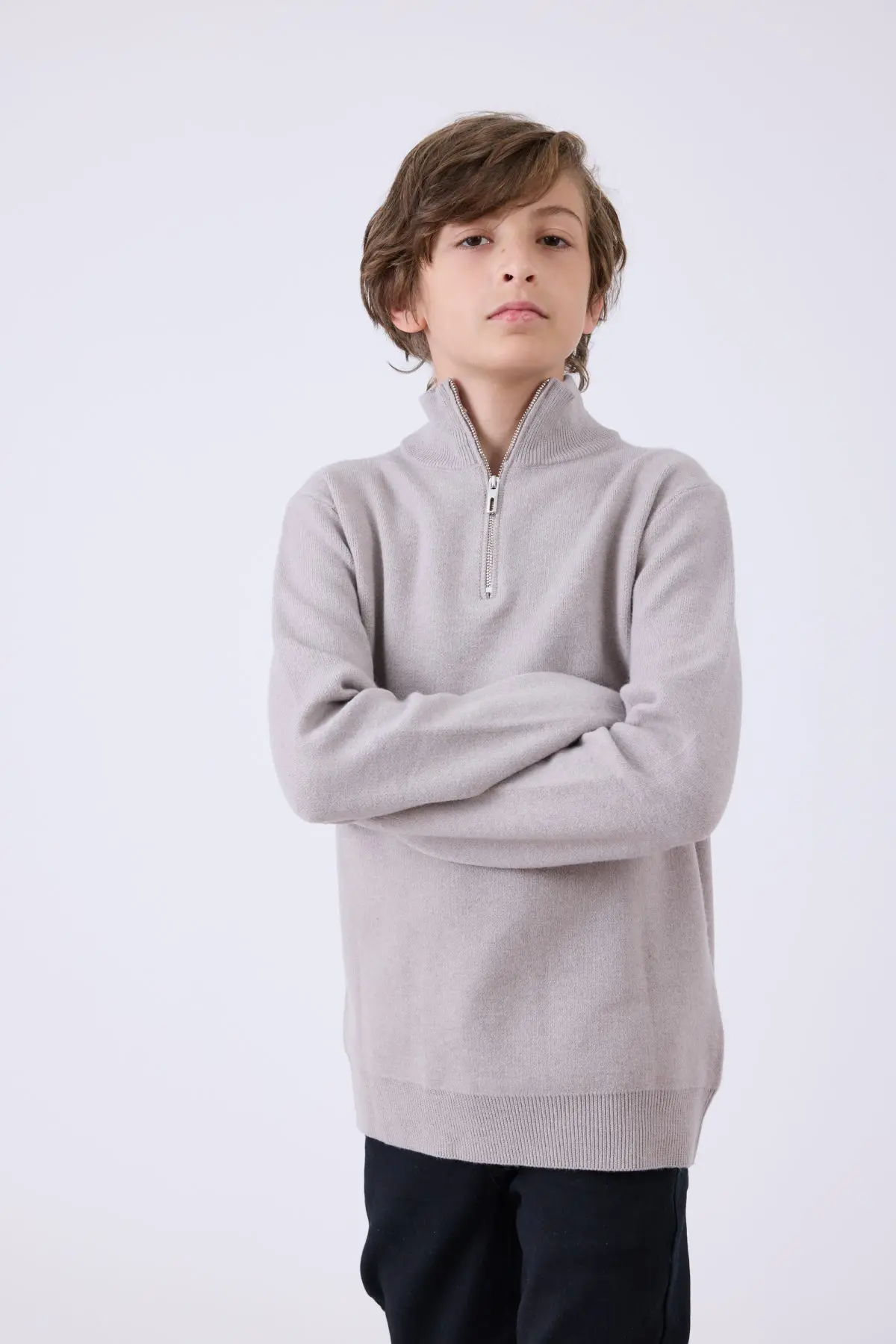 ⁦סריג עם חצי רוכסן⁩ – תמונה ⁦5⁩