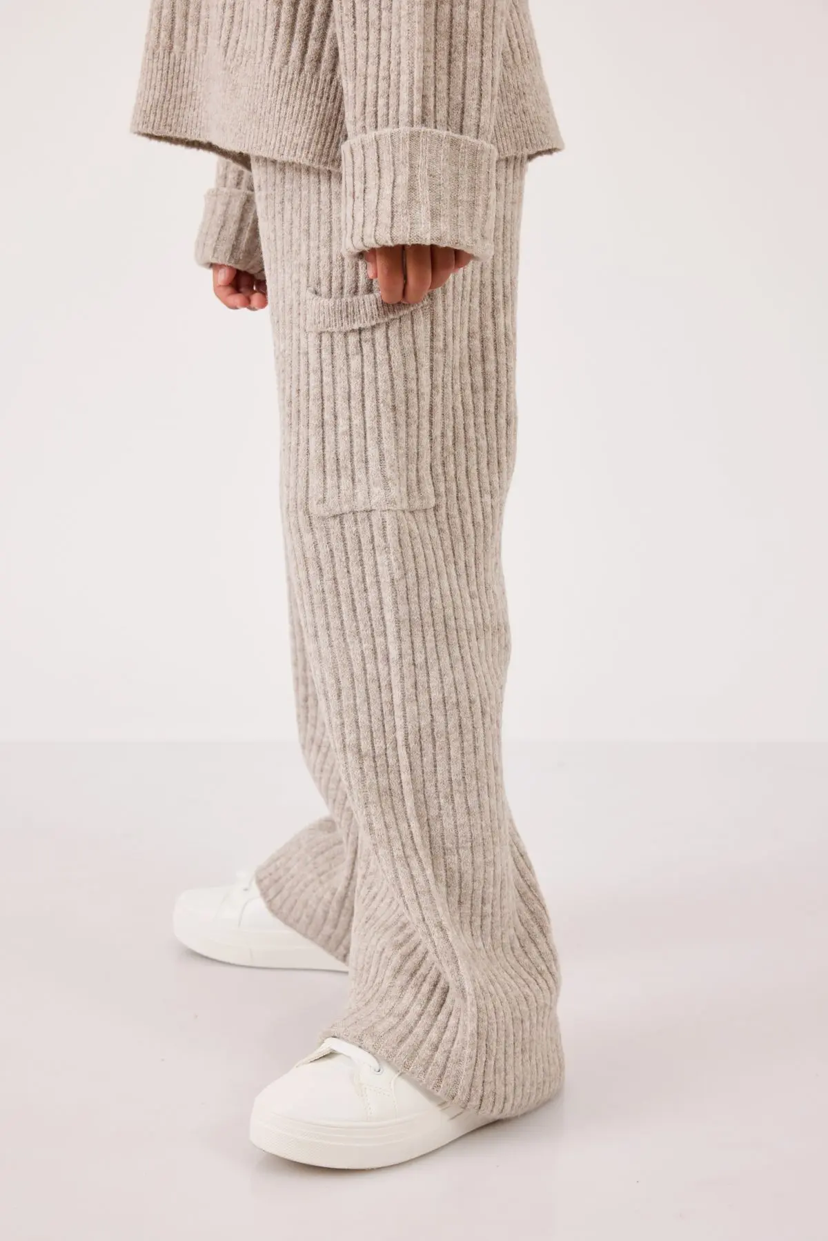 ⁦מכנס סריג ריב- חלק מסט⁩ – תמונה ⁦3⁩