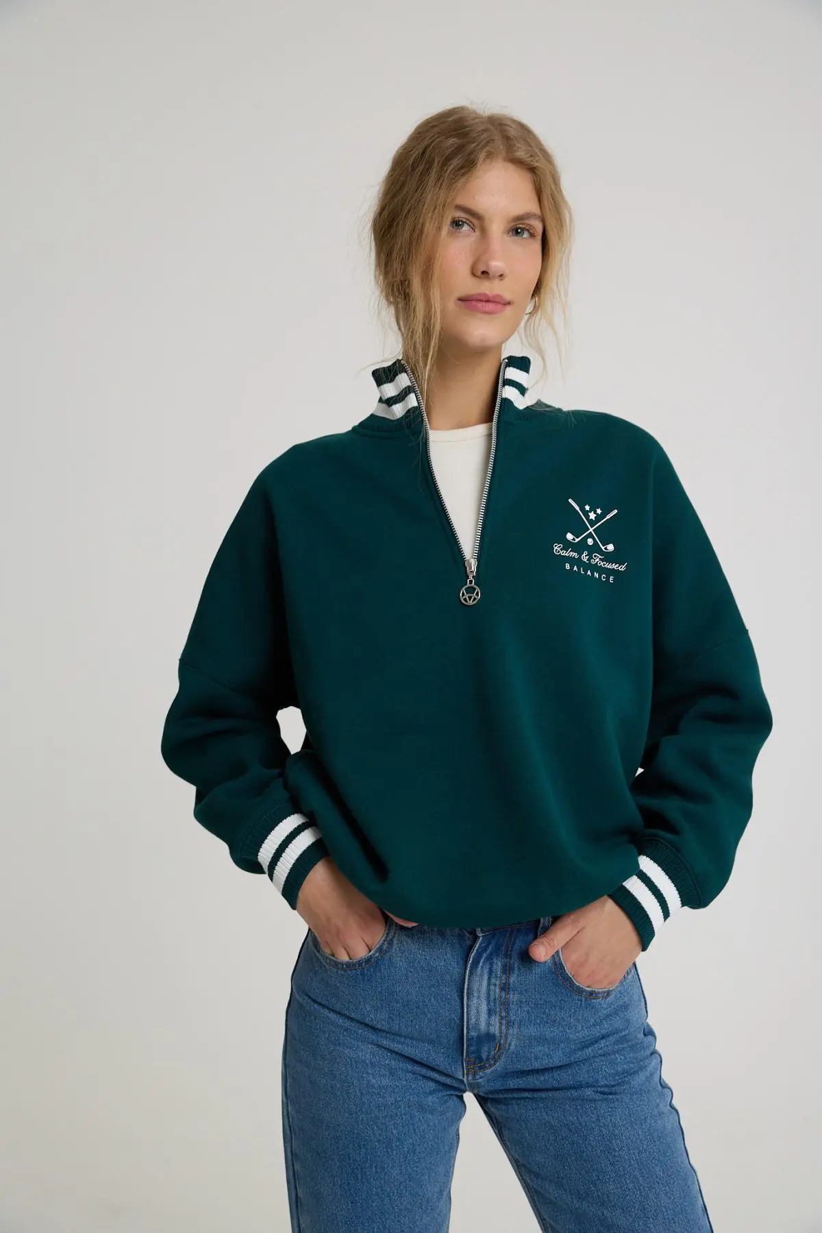 ⁦טופ פוטר חצי רוכסן⁩ – תמונה ⁦2⁩