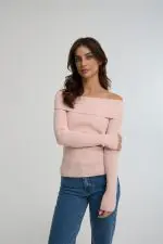 ⁦סריג עם כתפיים חשופות⁩ – תמונה ⁦2⁩